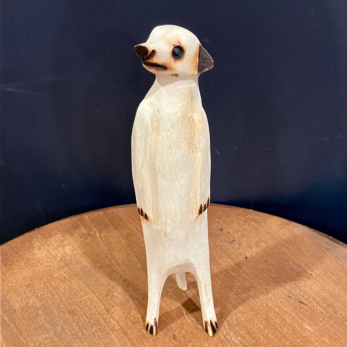 木彫動物ミーアキャット・中