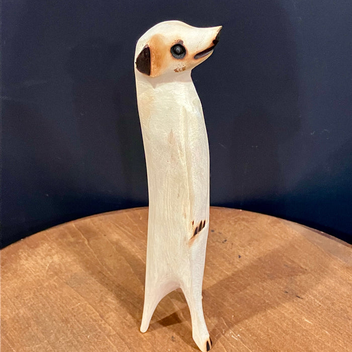 木彫動物ミーアキャット・中