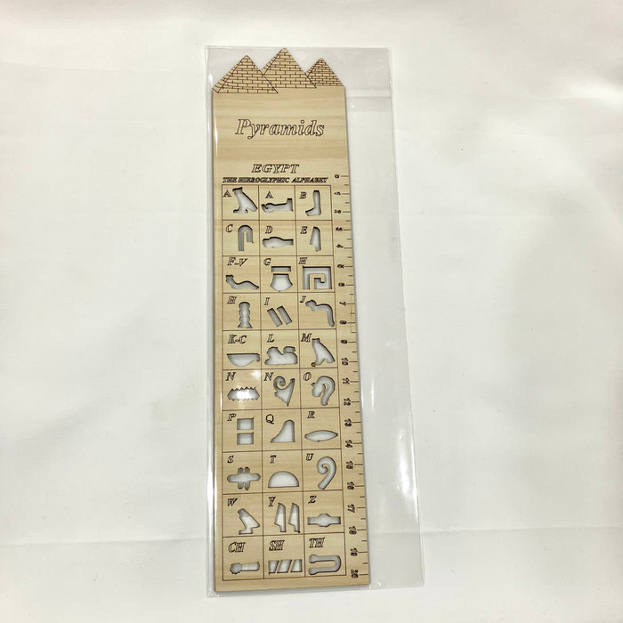 ヒエログリフが書ける木製定規