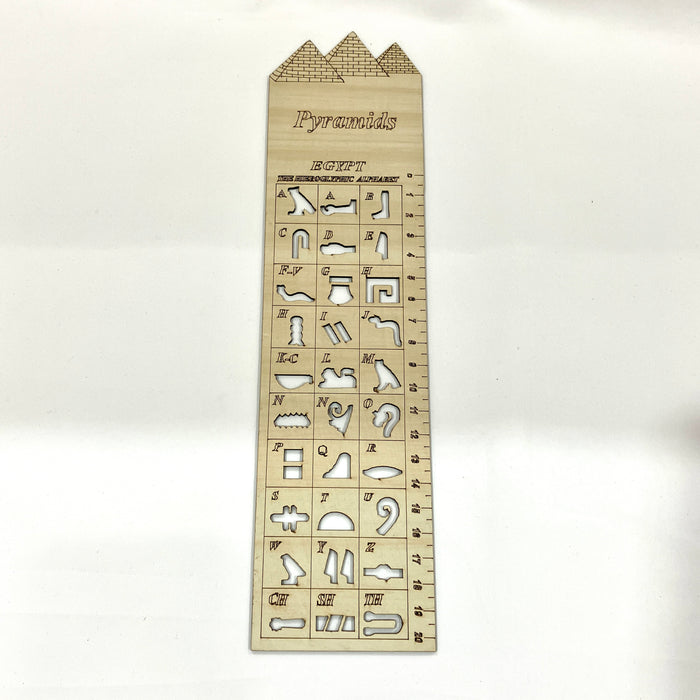 ヒエログリフが書ける木製定規