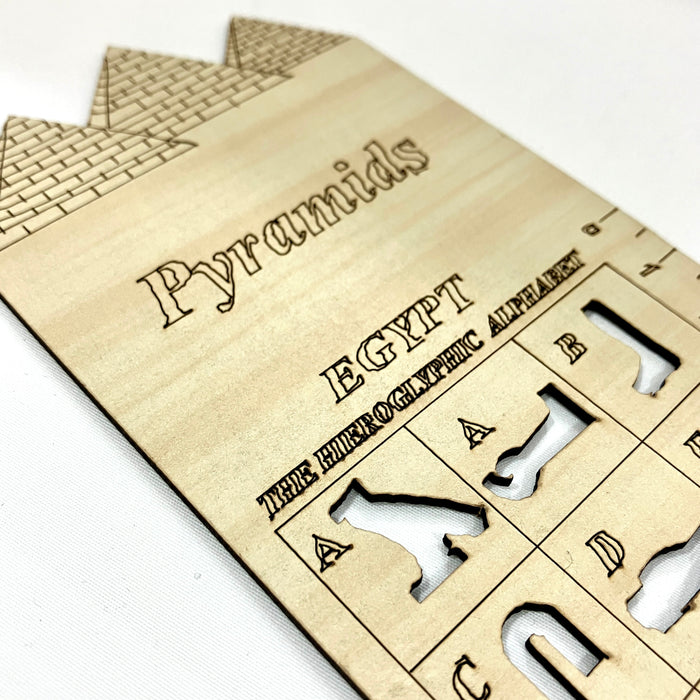 ヒエログリフが書ける木製定規