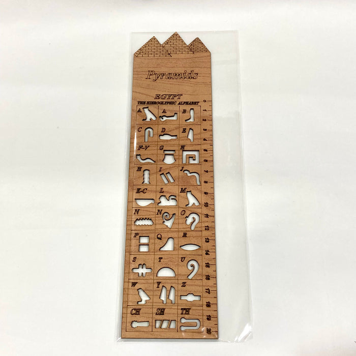 ヒエログリフが書ける木製定規