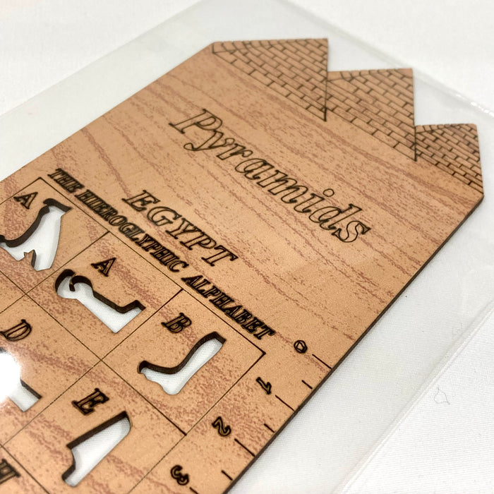 ヒエログリフが書ける木製定規