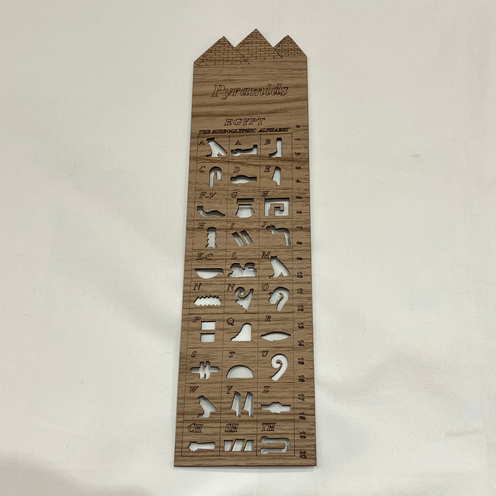 ヒエログリフが書ける木製定規