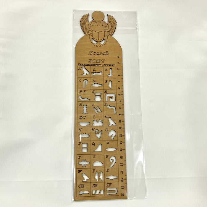 ヒエログリフが書ける木製定規
