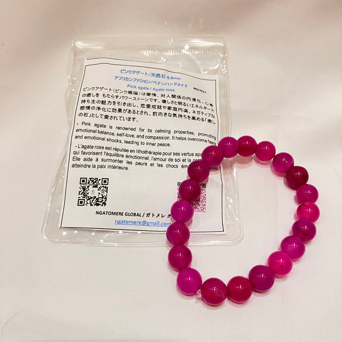 ベナンハンドメイド  ブレスレット（ゴム）