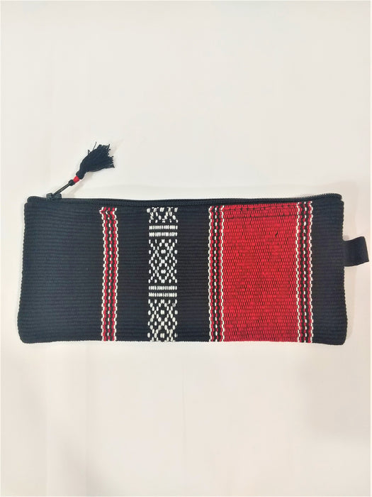 ガロ族手織りポーチ（赤）