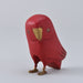 インド産のハンドメイドの木彫り赤いフクロウです。（商品名：ウッドフクロウ）